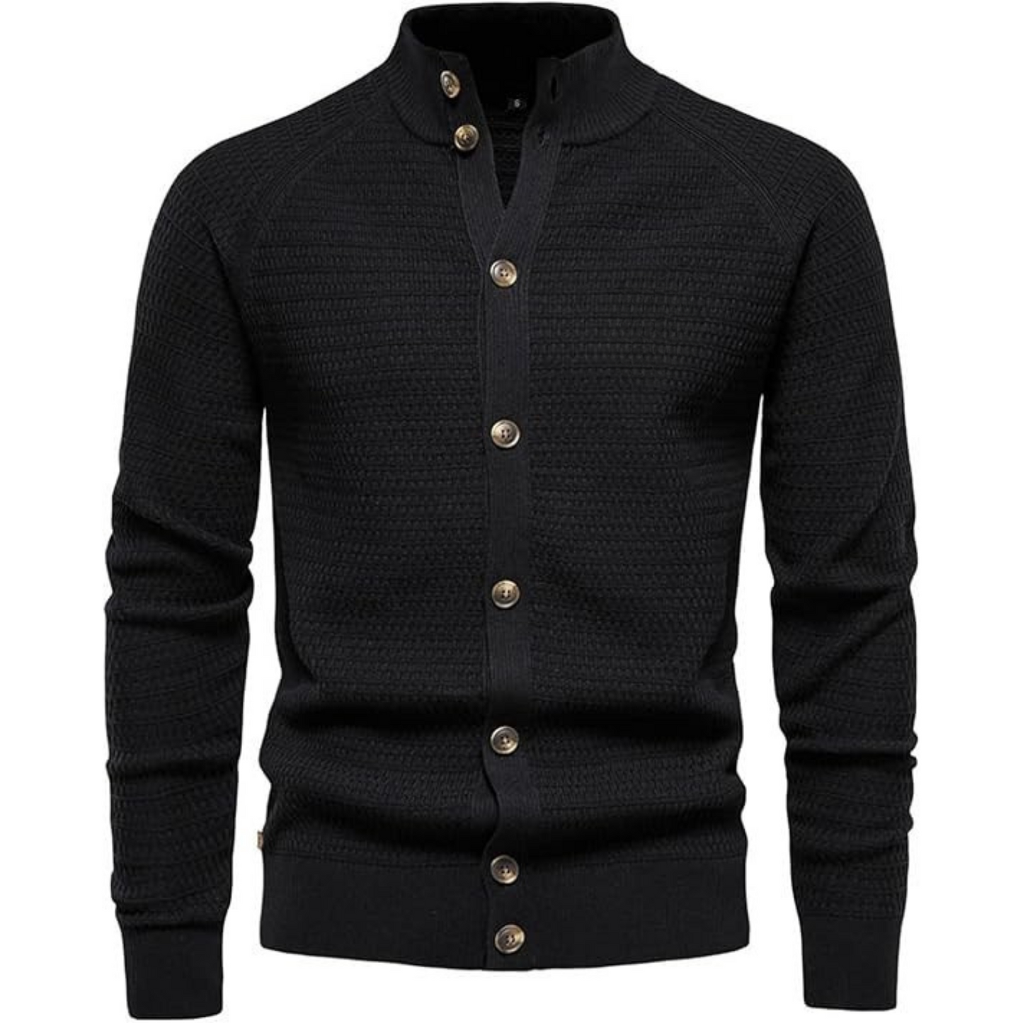 Klassische Knopf-Strickjacke