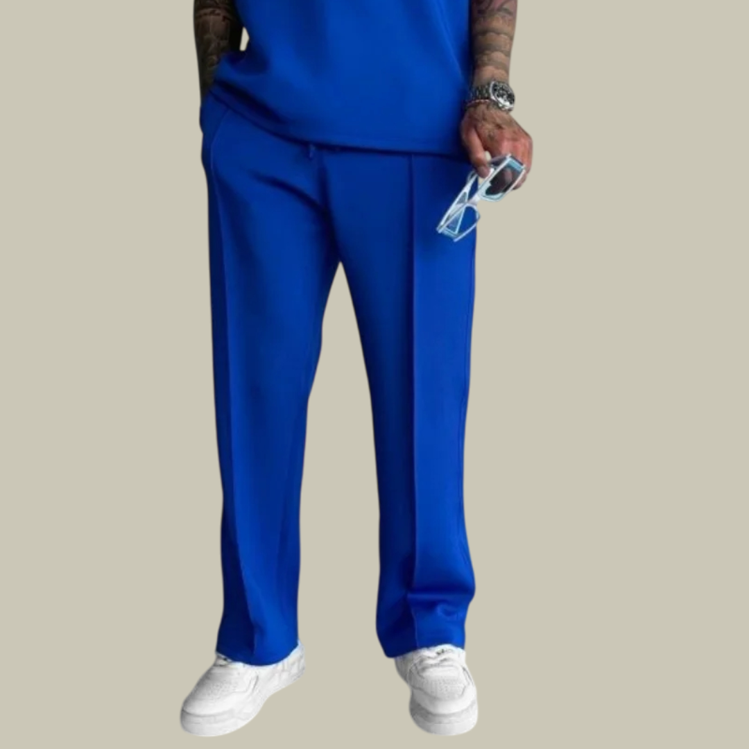 Lux & Classy • Men's Elastic Waist Pleated Pants