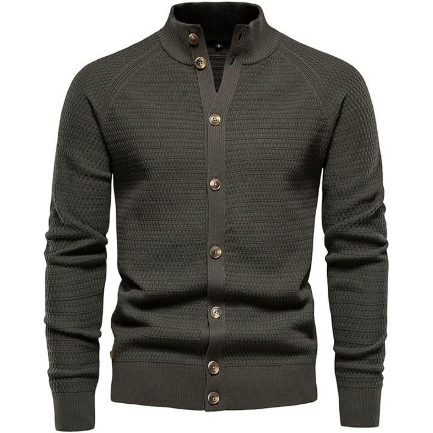 Klassische Knopf-Strickjacke