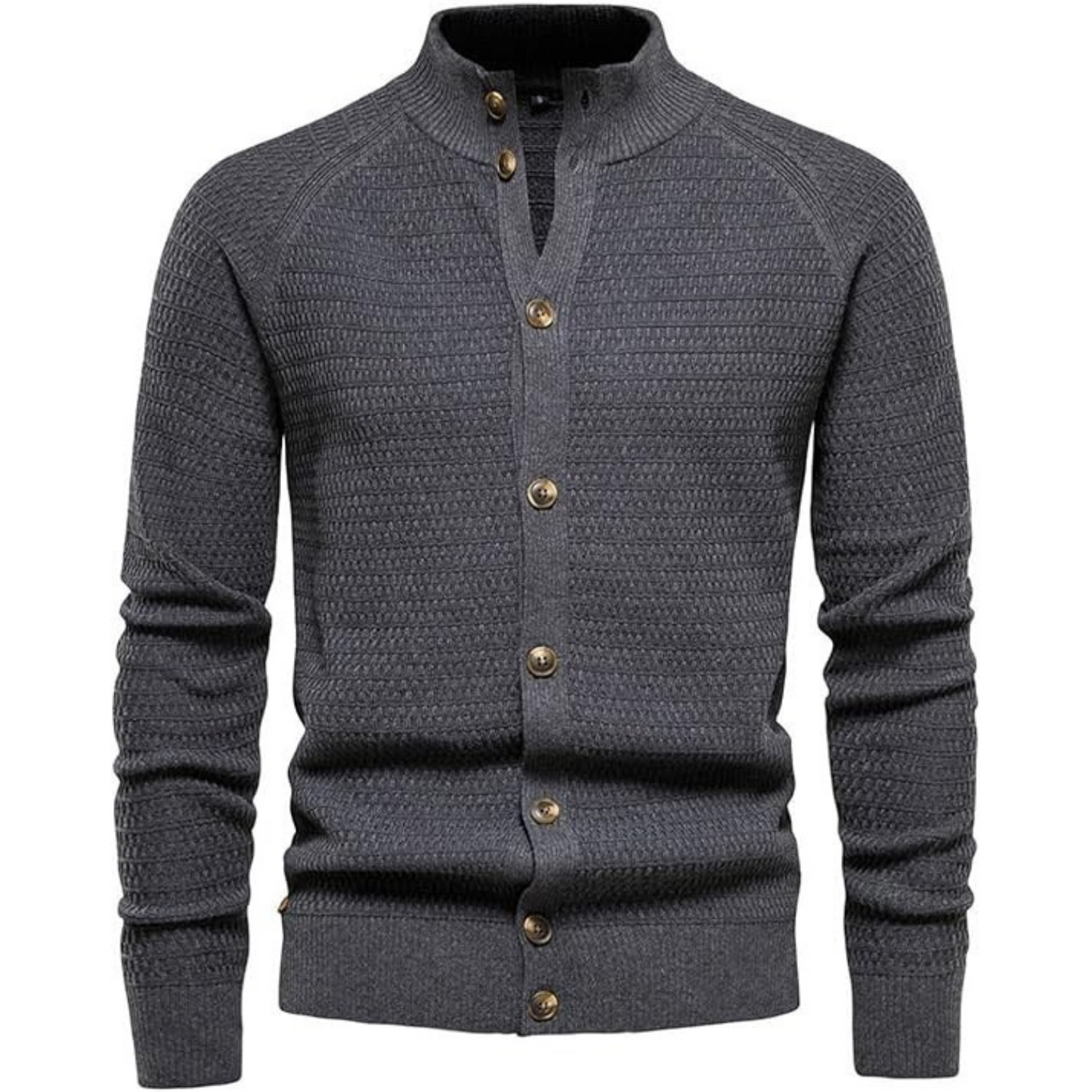 Klassische Knopf-Strickjacke