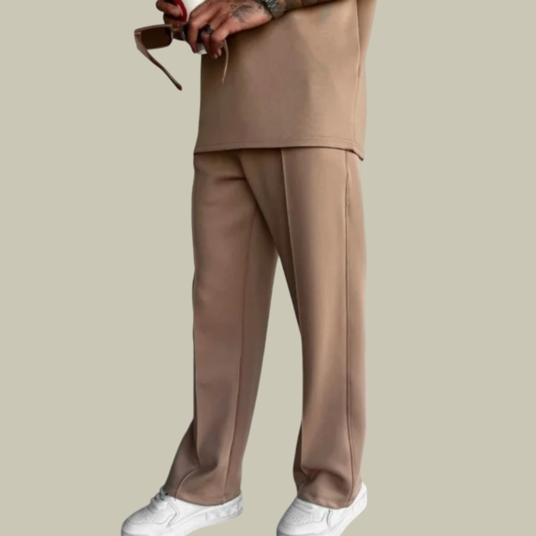 Lux & Classy • Men's Elastic Waist Pleated Pants