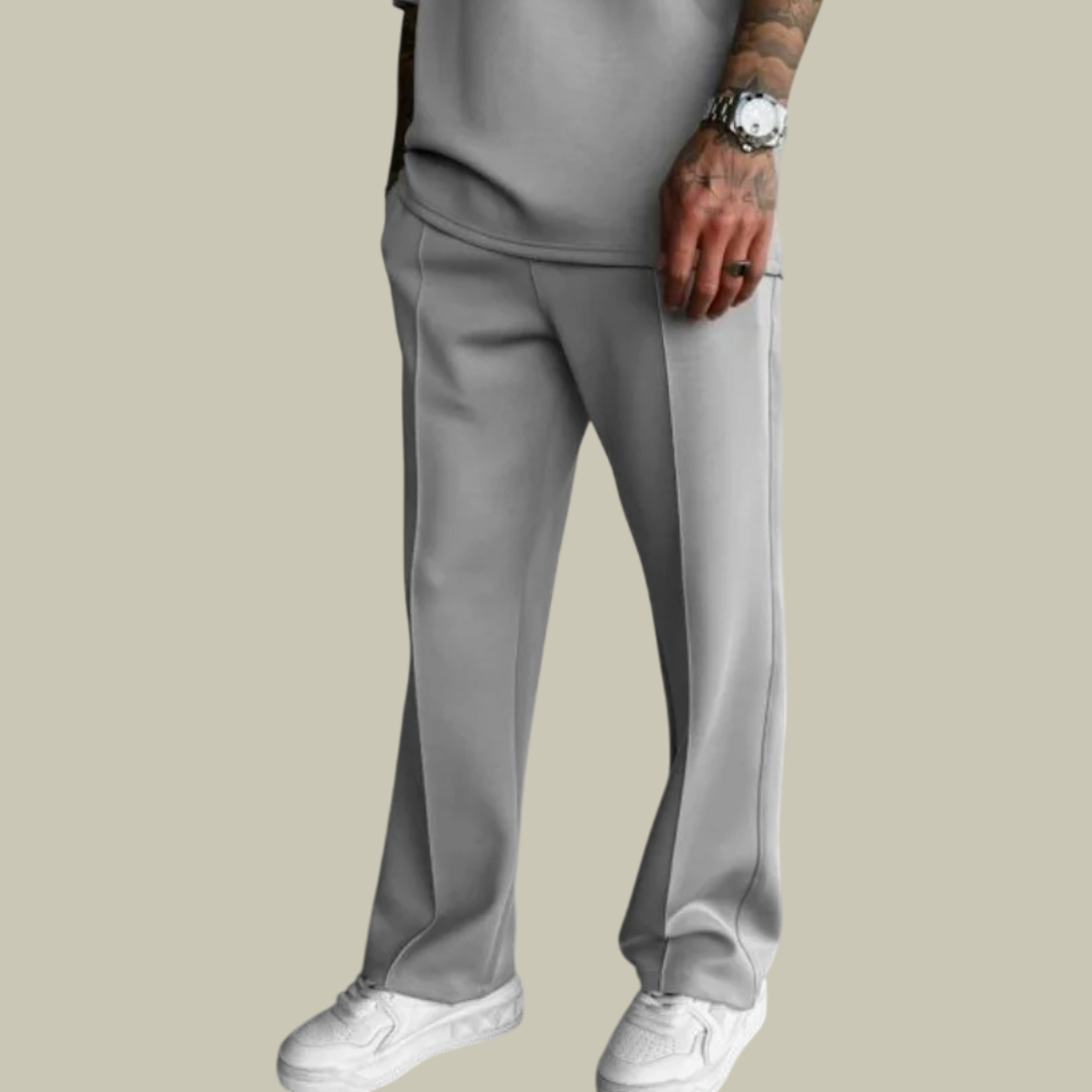 Lux & Classy • Men's Elastic Waist Pleated Pants