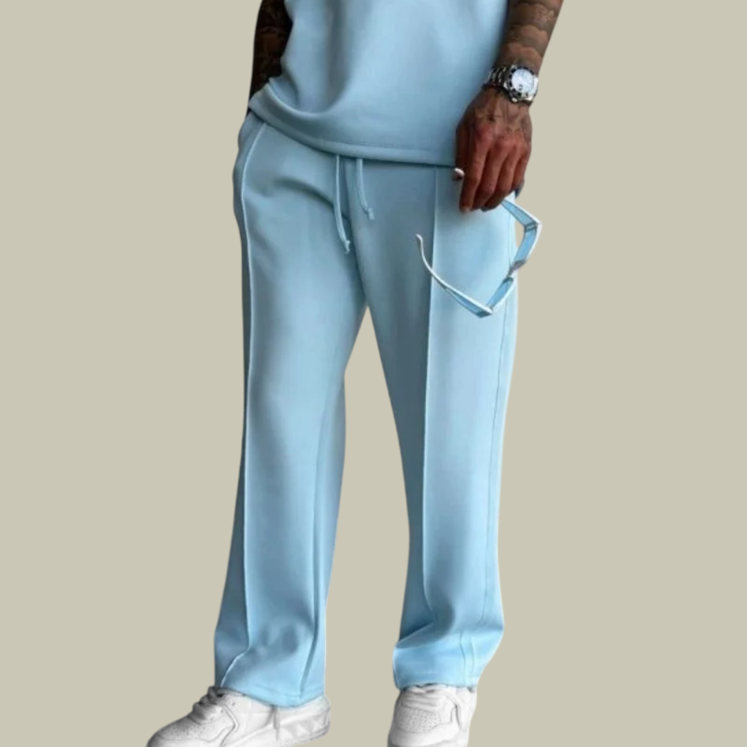 Lux & Classy • Men's Elastic Waist Pleated Pants