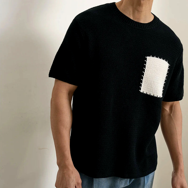 Wesley Knit Patch T-Shirt