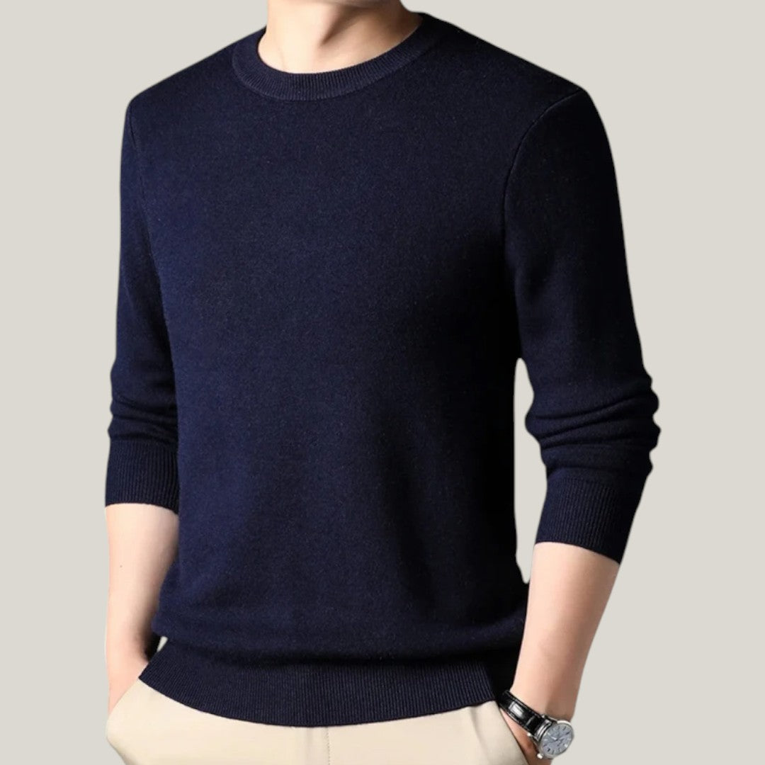 Lux & Classy • Men's Casual Round Neck Thin Sweater