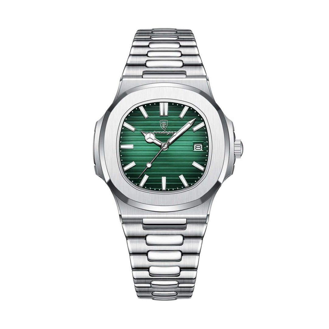 POEDAGAR NAUTILUS 40MM MEN'S WATCH | BOX + BRACELET ADJUSTER