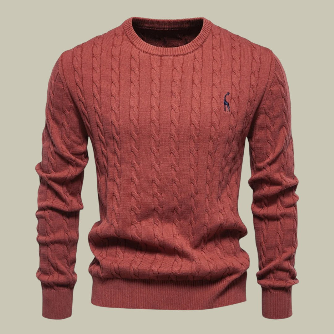 Lux & Classy • Men's Embroidered Cotton Sweater