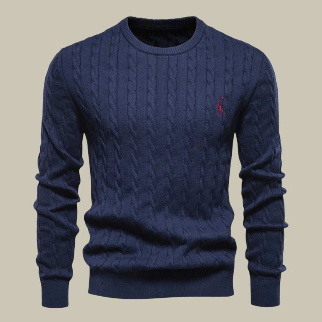 Lux & Classy • Men's Embroidered Cotton Sweater