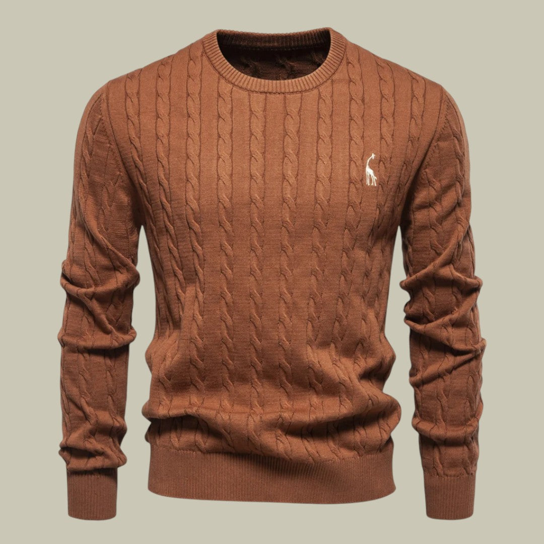 Lux & Classy • Men's Embroidered Cotton Sweater