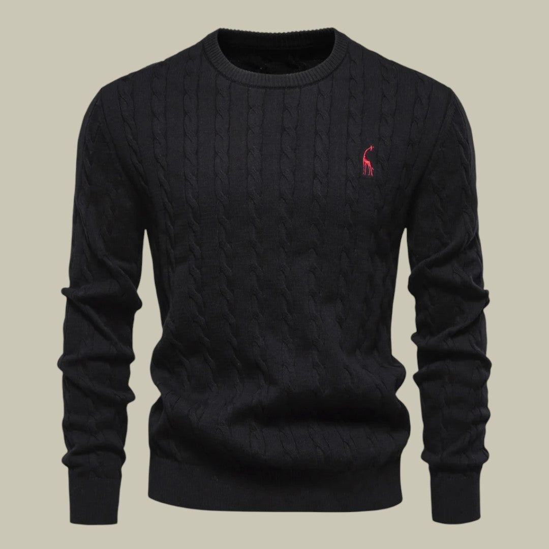 Lux & Classy • Men's Embroidered Cotton Sweater
