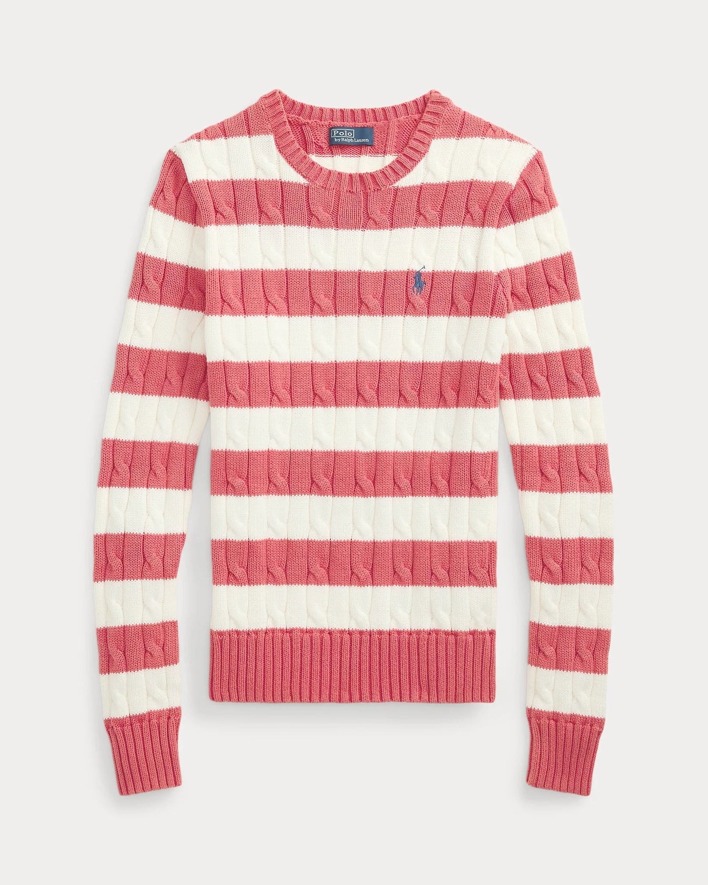 RL Sweater | Striped with Braided Knit