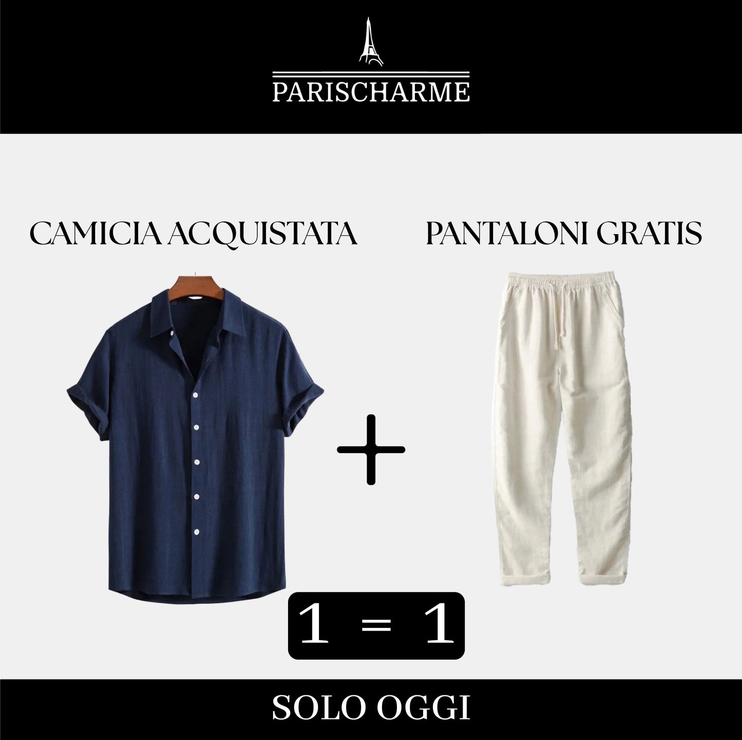 Duo di Lino: Camicia acquistata, pants in omaggio!