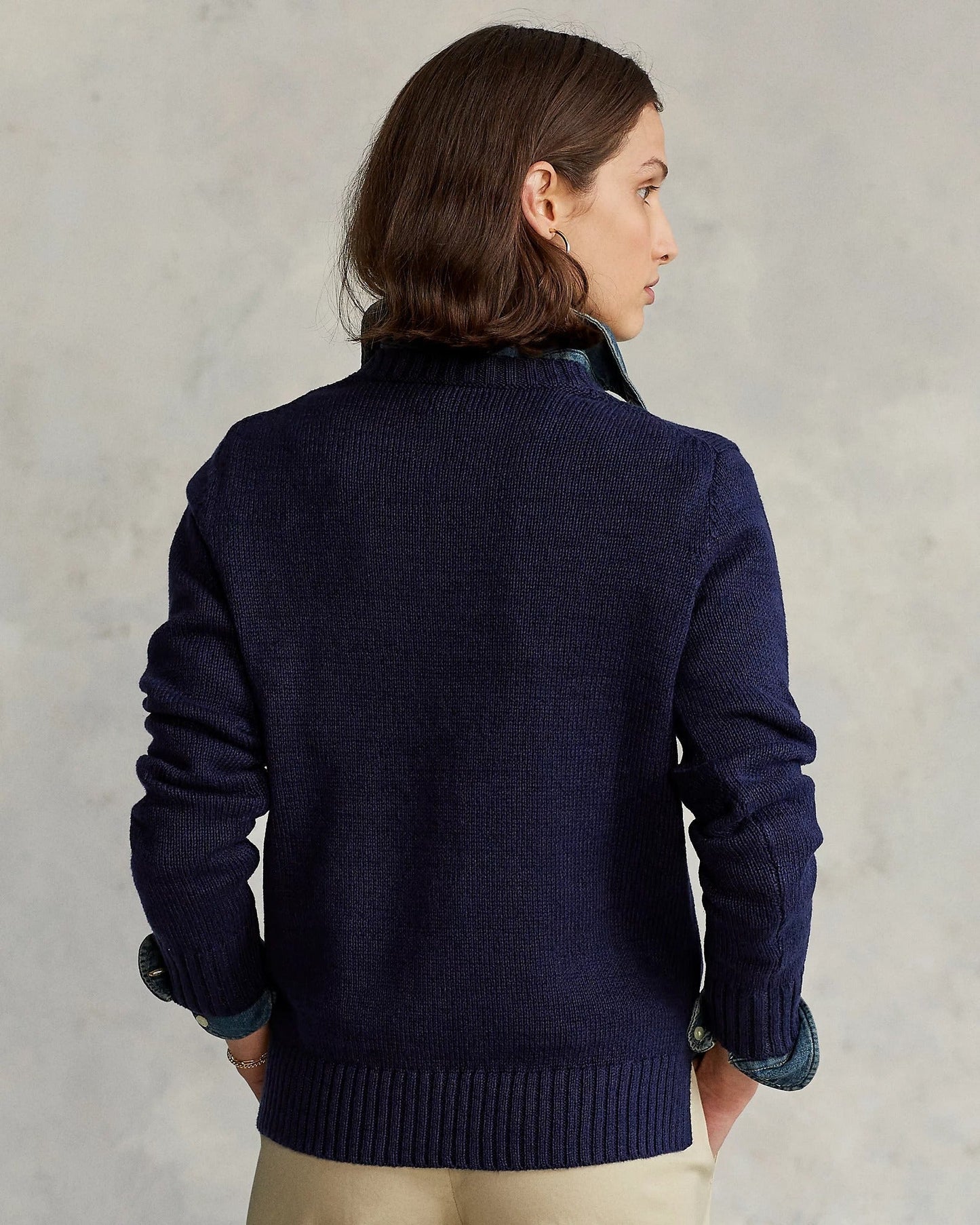RL Sweater | Round Neck Linen