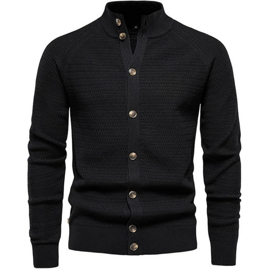 Klassische Knopf-Strickjacke