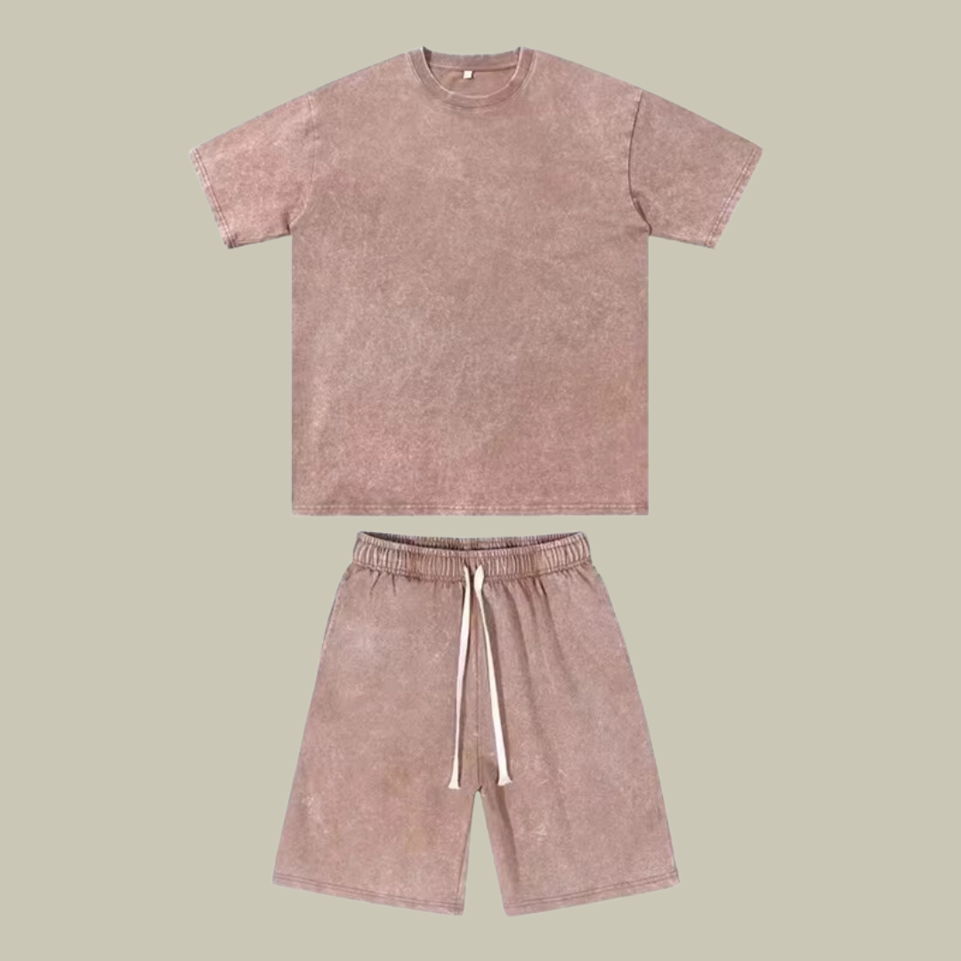 Lux & Classy  • Men's Oversized Cotton Two-Piece Set