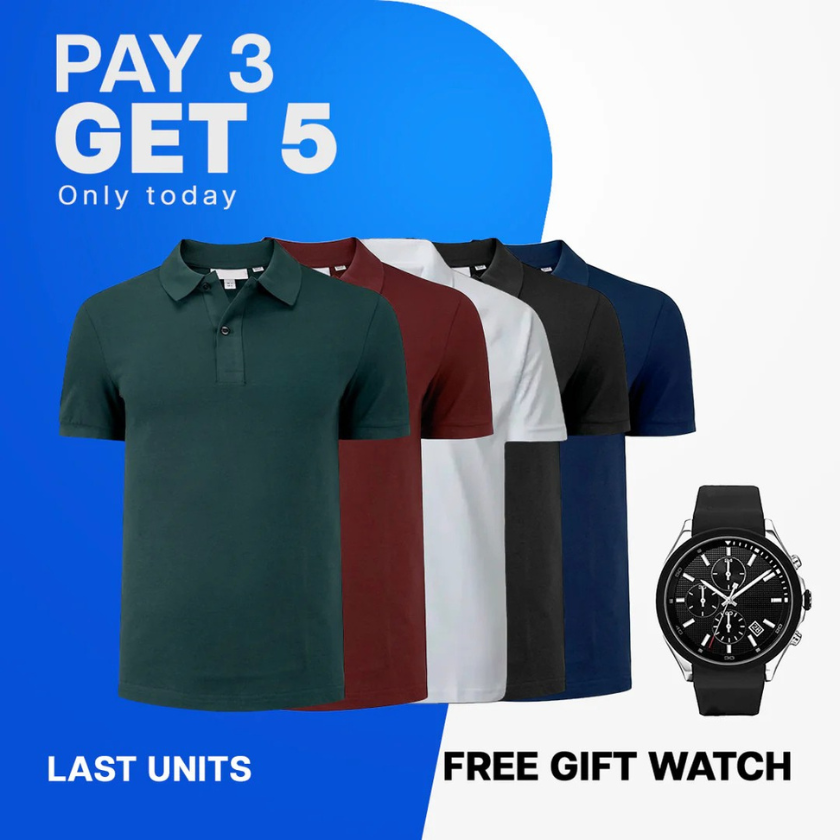 KIT POLO RL [PAY 2 GET 5] + WATCH
