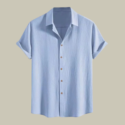 Lux & Classy  • Men's Linen Textured Linen Shirt