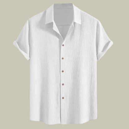 Lux & Classy  • Men's Linen Textured Linen Shirt