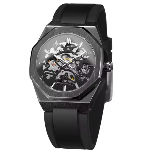 Tévar Octane Skeleton – Bold Octagonal Design with Automatic Precision