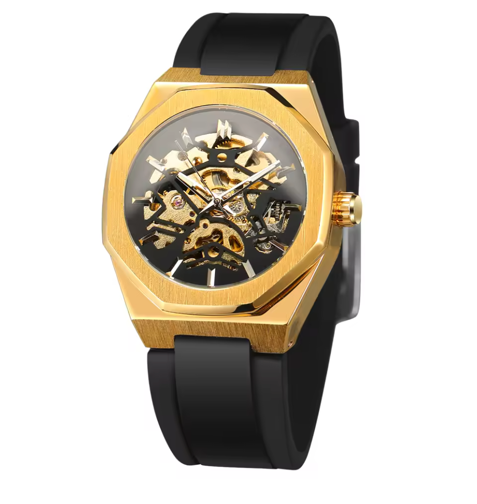 Tévar Octane Skeleton – Bold Octagonal Design with Automatic Precision