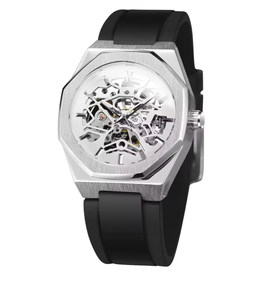 Tévar Octane Skeleton – Bold Octagonal Design with Automatic Precision
