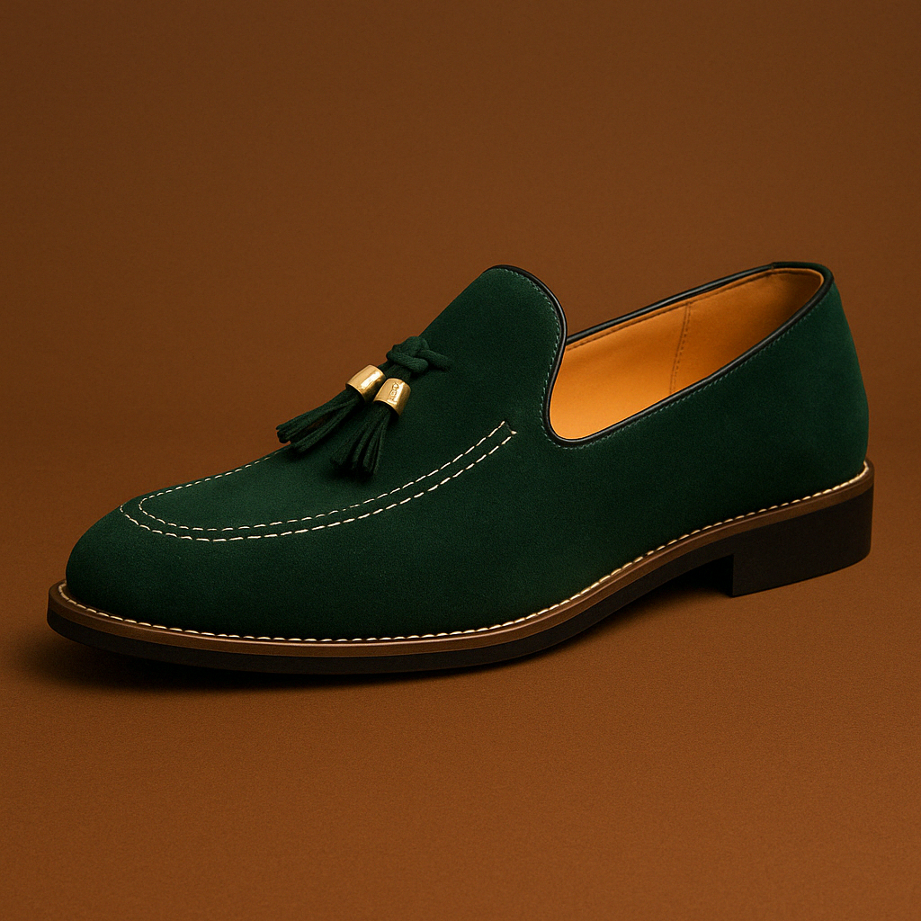 Men's Suede Loafers Italian Man