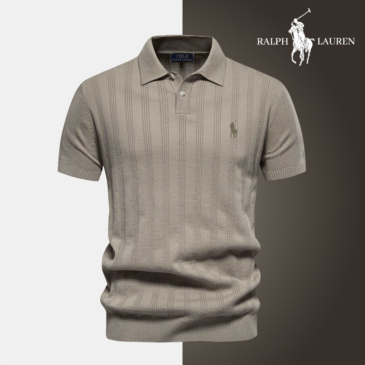 [BUY 1 GET 2] Textured Knit Polo – Professional Line by RL + Free Watch (2-Pack)