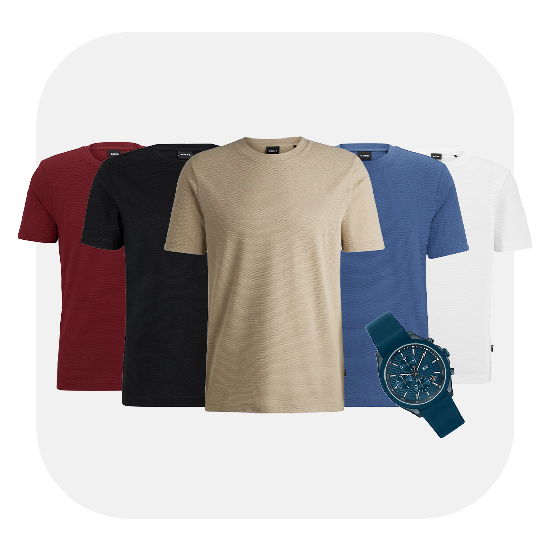 Kit 5 T-Shirts + [1 Free Watch]