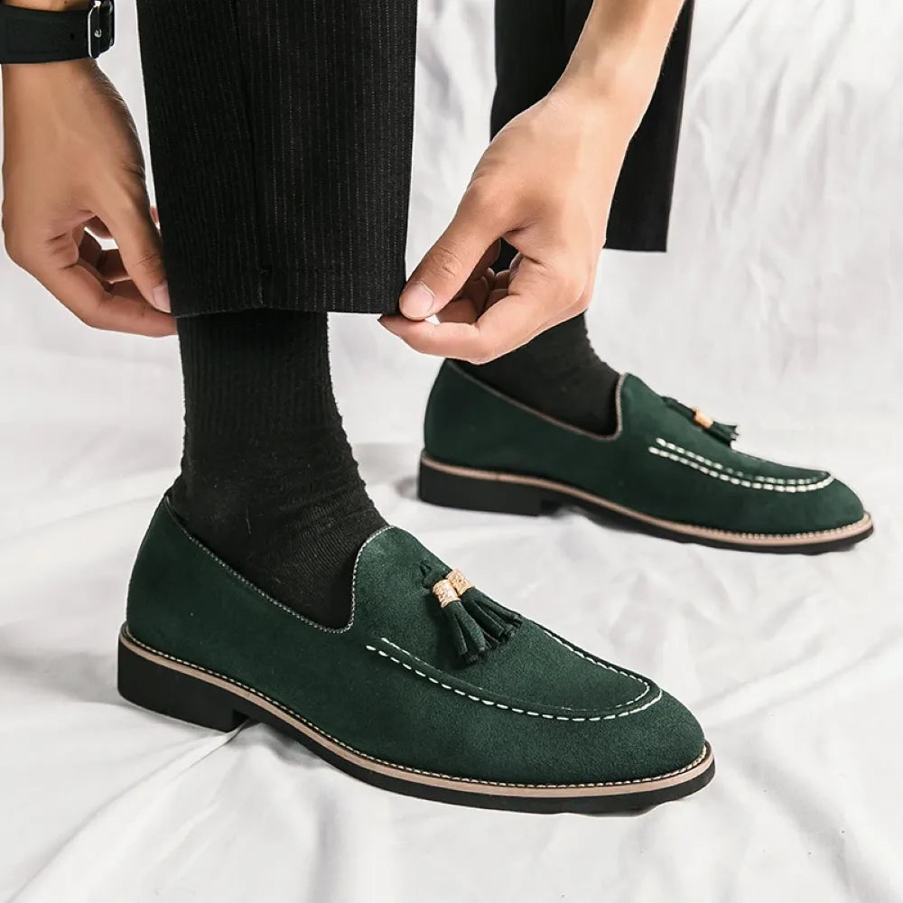 Men's Suede Loafers Italian Man