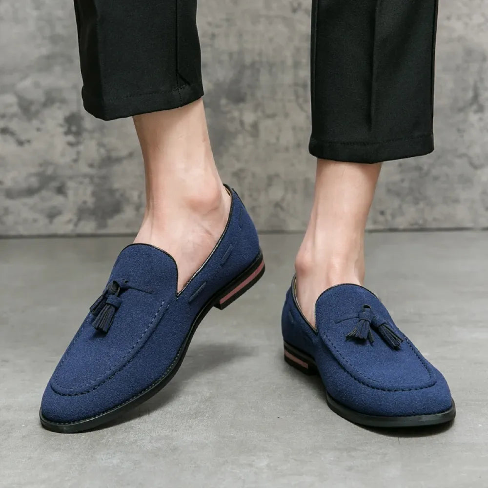 Men's Suede Loafers Italian Man