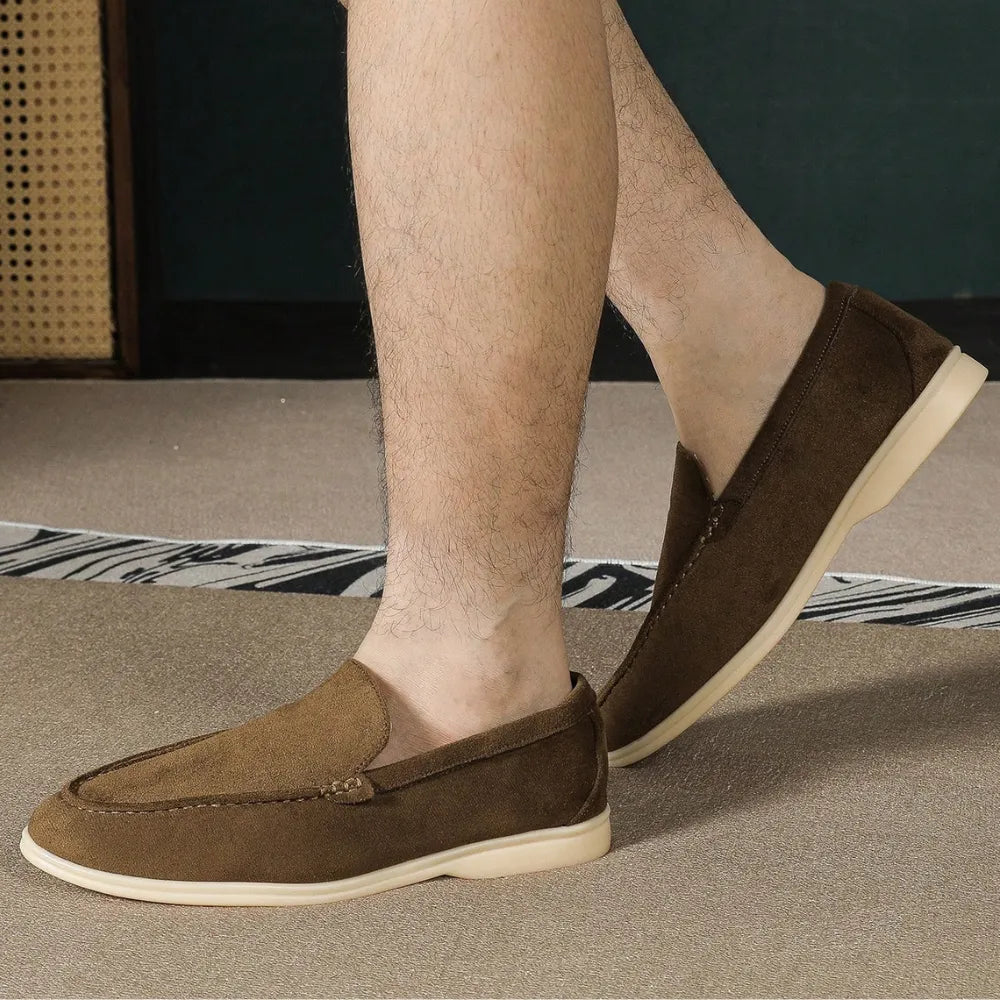 Men's Brown Suede Loafer