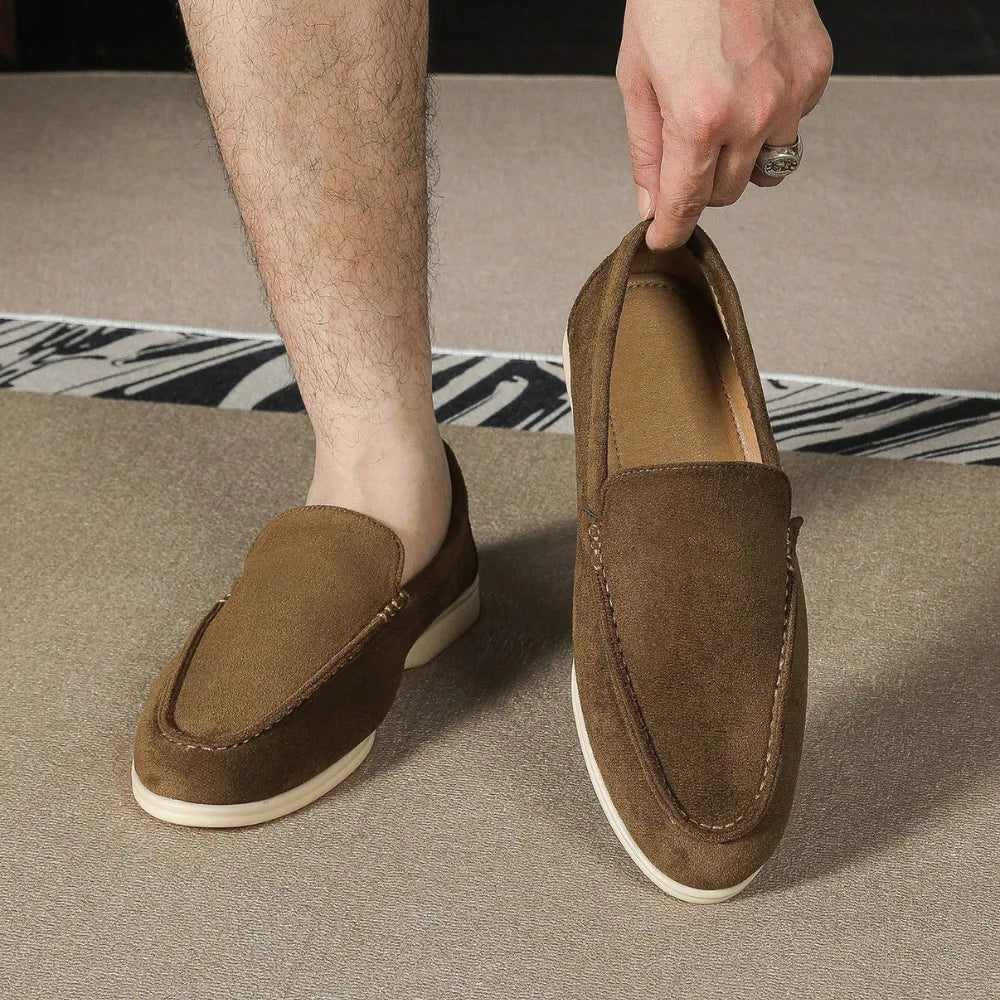 Men's Brown Suede Loafer