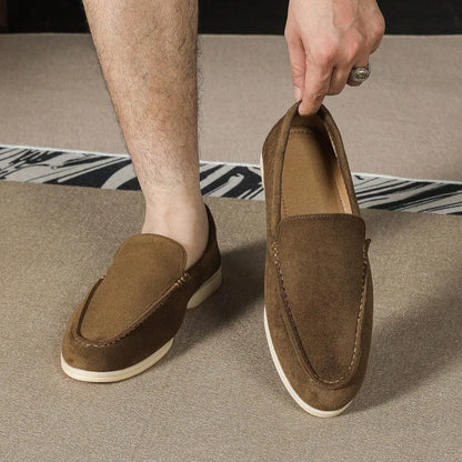 Men's Brown Suede Loafer