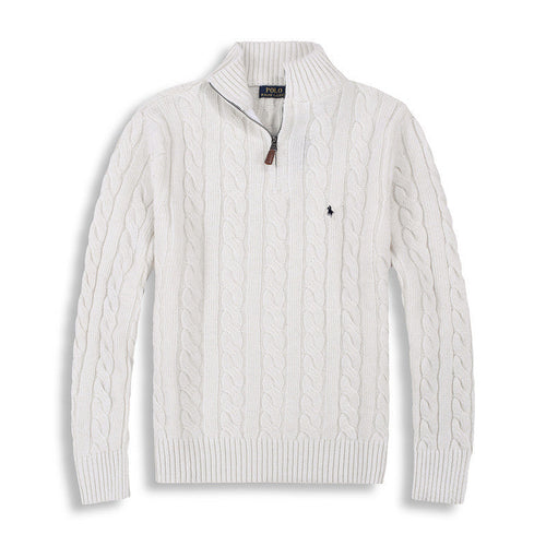 RALPH LAUREN HALF-ZIP SWEATER