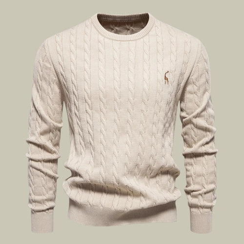 Lux & Classy  • Men's Embroidered Cotton Sweater