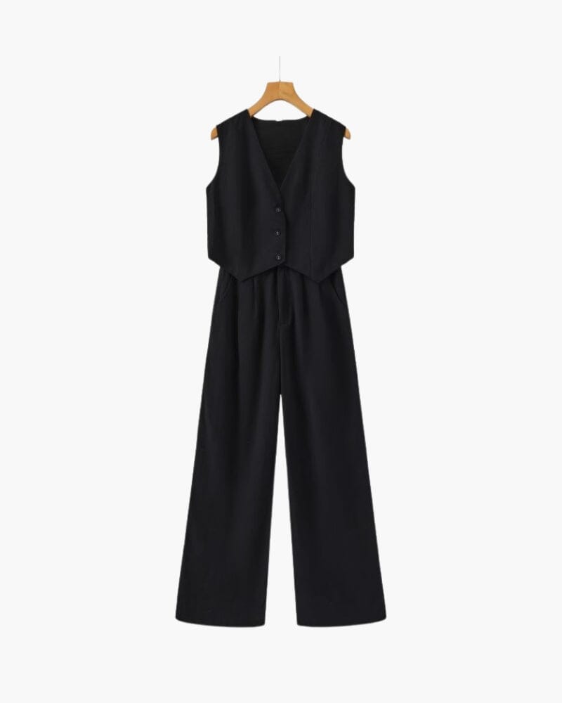 Classy Lady - Linen Two-piece Set