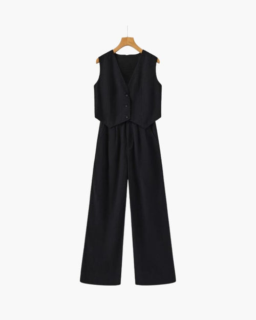 Classy Lady - Linen Two-piece Set