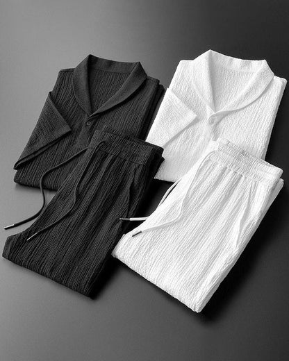 Cotton Polo & Pantalon Set