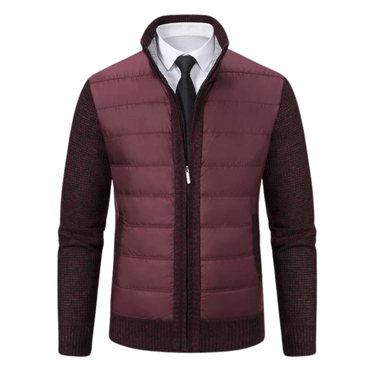 Gepolsterte Strickjacke für Herren