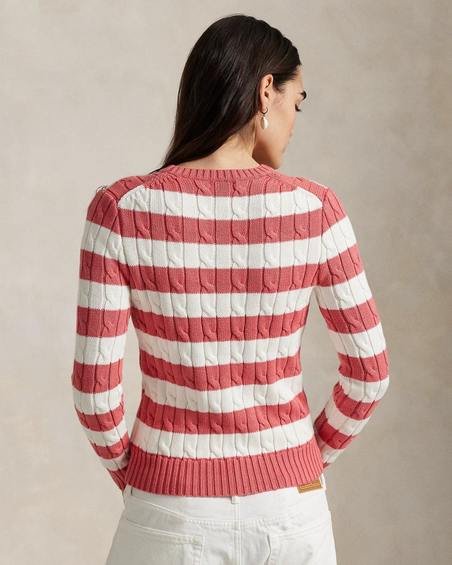 RL Sweater | Striped with Braided Knit