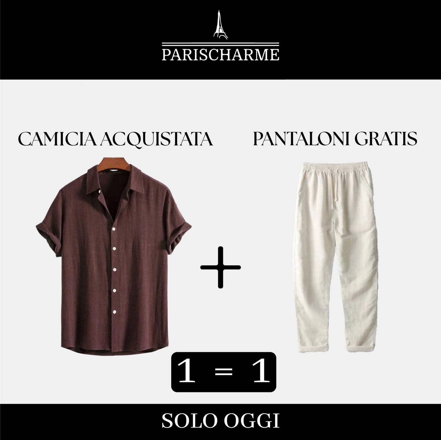 Duo di Lino: Camicia acquistata, pants in omaggio!